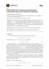 Research paper thumbnail of Global Behavior of Certain Nonautonomous Linearizable Three Term Difference Equations