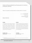 Research paper thumbnail of Modelo de Responsabilidad Social Empresarial en la medicina privada de Costa Rica