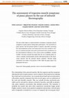 Research paper thumbnail of The assessment of trapezius muscle symptoms of piano players by the use of infrared thermography