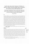 Research paper thumbnail of İsrail’in Batı Şeria’daki Yerleşimci Politikası ve ABD’nin Filistin Sorununa İlişkin Barış Girişimleri: İki Devletli Çözüm Hâlâ Mümkün Mü?