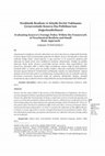 Research paper thumbnail of Neoklasik Realizm ve Küçük Devlet Yaklaşımı Çerçevesinde Kosova Dış Politikası'nın Değerlendirilmesi