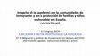 Research paper thumbnail of “Impacto de la pandemia en las comunidades de inmigrantes y en la protección de familias y niños vulnerables en España”.