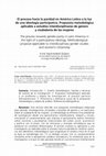 Research paper thumbnail of El proceso hacia la paridad en América Latina a la luz de una ideología participativa. Propuesta metodológica aplicable a estudios interdisciplinares de género y ciudadanía de las mujeres