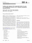 Research paper thumbnail of Synthesis and evaluation of the trypanocidal activity of a series of 1,3,4-thiadiazoles derivatives of R-(+)-limonene benzaldehyde-thiosemicarbazones