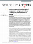 Research paper thumbnail of Quantitative hydro-geophysical analysis of a complex structural karst aquifer in Eastern Saudi Arabia