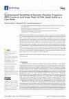 Research paper thumbnail of Spatiotemporal Variability of Intensity–Duration–Frequency (IDF) Curves in Arid Areas: Wadi AL-Lith, Saudi Arabia as a Case Study