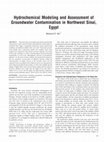 Research paper thumbnail of Hydrochemical Modeling and Assessment of Groundwater Contamination in Northwest Sinai, Egypt