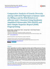 Research paper thumbnail of Comparative Analysis of Genetic Diversity among Cultivated Pigeonpea (Cajanus cajan (L) Millsp.) and Its Wild Relatives (C. albicans and C. lineatus) Using Randomly Amplified Polymorphic DNA (RAPD) and Inter Simple Sequence Repeat (ISSR) Fingerprinting