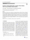 Research paper thumbnail of Evaluation of Natural Radionuclides in Samples of Plant Fertilizers Used in Iraq and Radiation Hazard Indicators