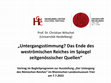 Research paper thumbnail of "Untergangsstimmung? Das Ende des weströmischen Reiches im Spiegel zeitgenössischer Quellen" [2022]