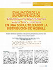 Research paper thumbnail of Evaluación de la supervivencia de Escherichia coli, Staphylococcus aureus y Bacillus cereus en una sopa utilizando la distribución de Weibull