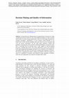 Research paper thumbnail of Decision Making and Quality-of-Information