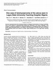 Research paper thumbnail of One case of leiomyosarcoma of the uterus seen in Lagos State University Teaching Hospital, Nigeria