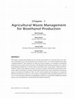 Research paper thumbnail of Agricultural Waste Management for Bioethanol Production