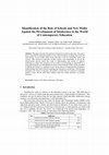 Research paper thumbnail of Identification of the Role of Schools and New Media Against the Development of Intolerance in the World of Contemporary Education