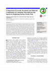 Research paper thumbnail of Comparison of Growth, Proximate and Minerals Composition of Commonly Polycultured Fish Species by Replacing Surface Feeder Fish