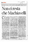 Research paper thumbnail of Carlo Galli recensisce Cartografia politica. Spazi e soggetti del conflitto in Niccolò Machiavelli (La Lettura, 13 giugno 2019)