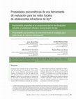 Research paper thumbnail of Propiedades psicométricas de una herramienta de evaluación para las redes focales de adolescentes infractores de ley