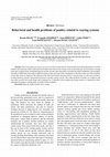 Research paper thumbnail of Behavioral and health problems of poultry related to rearing systems