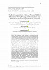 Research paper thumbnail of Students’ Acquisition of Science Process Skills in Chemistry through Computer Simulations and Animations in Secondary Schools in Tanzania