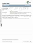 Research paper thumbnail of Correction: Selective synthesis of single layer translucent cobalt hydroxide for the efficient oxygen evolution reaction