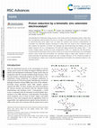 Research paper thumbnail of Proton reduction by a bimetallic zinc selenolate electrocatalyst