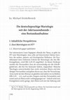 Research paper thumbnail of Die deutschsprachige Mariologie seit der Jahrtausendwende - eine Bestandsaufnahme