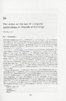 Research paper thumbnail of 28 The status of the use of computer applications in Danish archaeology