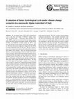 Research paper thumbnail of Evaluation of future hydrological cycle under climate change scenarios in a mesoscale Alpine watershed of Italy