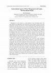 Research paper thumbnail of Socio-technical Aspects of Water Management in Sri Lanka: The Past and the Present