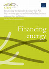 Research paper thumbnail of Financing Sustainable Energy for All: Pay-as-you-go vs. traditional solar finance approaches in Kenya