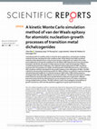 Research paper thumbnail of A kinetic Monte Carlo simulation method of van der Waals epitaxy for atomistic nucleation-growth processes of transition metal dichalcogenides