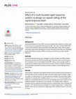 Research paper thumbnail of Effect of a multi-faceted rapid response system re-design on repeat calling of the rapid response team