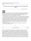 Research paper thumbnail of Cervantes, un proyecto de modernidad para el Fin de Siglo (1880-1905), por Carlos M. Gutiérrez