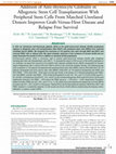 Research paper thumbnail of Addition of Anti-thymocyte Globulin in Allogeneic Stem Cell Transplantation With Peripheral Stem Cells From Matched Unrelated Donors Improves Graft-Versus-Host Disease and Relapse Free Survival