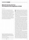 Research paper thumbnail of What the Eye Does Not See: The Yamuna in the Imagination of Delhi