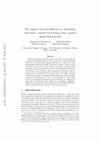 Research paper thumbnail of The impact of social influence in Australian real-estate: market forecasting with a spatial agent-based model