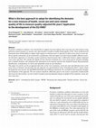 Research paper thumbnail of What is the best approach to adopt for identifying the domains for a new measure of health, social care and carer-related quality of life to measure quality-adjusted life years? Application to the development of the EQ-HWB?