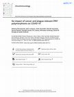 Research paper thumbnail of No impact of cancer and plague-relevant FPR1 polymorphisms on COVID-19