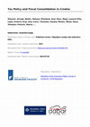 Research paper thumbnail of Tax Policy and Fiscal Consolidation in Croatia