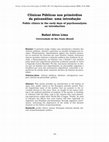 Research paper thumbnail of Clínicas Públicas nos primórdios da psicanálise: uma introdução