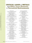 Research paper thumbnail of Critical Loads of Metals and Other Trace Elements to Terrestrial Environments