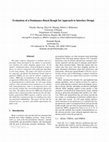 Research paper thumbnail of Evaluation of a Dominance-Based Rough Set Approach to Interface Design