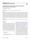 Research paper thumbnail of Cutting Off the Branch on Which We Are Sitting? On Postpositivism, Value Neutrality, and the “Bias Paradox”