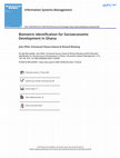 Research paper thumbnail of Biometric Identification for Socioeconomic Development in Ghana