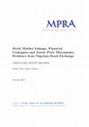 Research paper thumbnail of Stock Market Linkage, Financial Contagion and Assets Price Movements: Evidence from Nigerian Stock Exchange