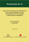 Research paper thumbnail of Impact of Ex-Ante Access to Microfinance on the Coping Strategies to Cope with Monga of Poor Households in North-Western Bangladesh