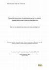 Research paper thumbnail of Financing Innovations for Building Resilience to Climate-Change Related and Other Natural Disasters