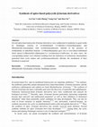 Research paper thumbnail of Synthesis of novel spiro fused polycyclic β-lactam derivatives