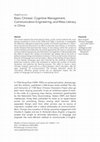 Research paper thumbnail of Basic Chinese: Cognitive Management, Communication Engineering, and Mass Literacy in China